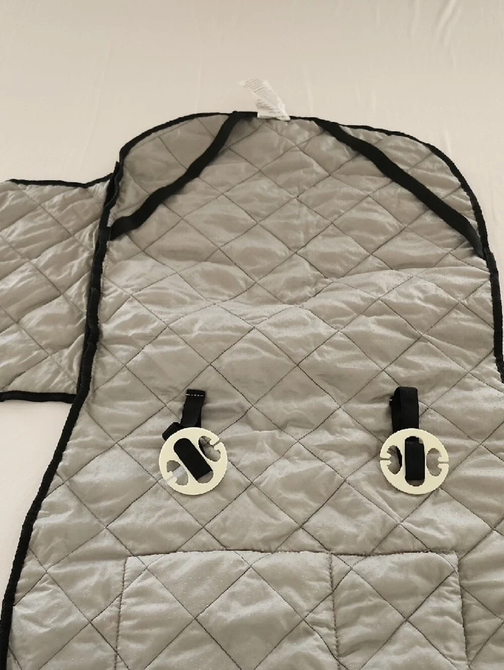 Mod Quilted Gray Pet Car Seat Cover